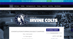 Desktop Screenshot of irvinecoltsbaseball.com